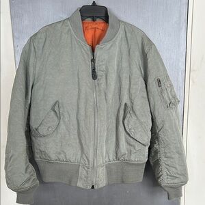 Authentic Alpha Industries Bomber flight Jacket - reversible